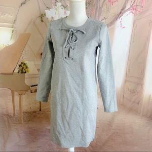 NEW J Crew Lace up Knit shift Dress